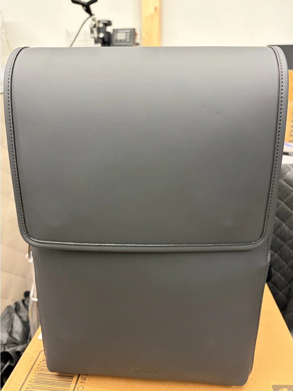 Lost In Berlin Square Backpack-New No Tags-Black